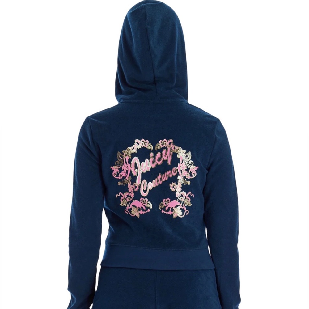 NWT Juicy Couture Towel Terry Zip-up Hoodie